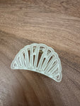 SHELLY HAIR CLIP- WHITE SAGE