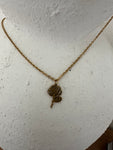 JUNE FLOWER NECKLACE- 18k GOLD PLATED