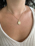 OVAL NECKLACE- 18k GOLD PLATED