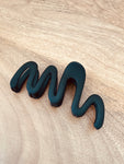 SWIRLY HAIR CLIP- BLACK