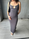 SILVER SPRINGS DRESS - CHARCOAL GREY